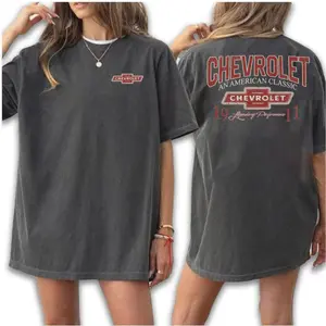 Chevrolet American Classic T-Shirt, Retro Chevy Logo, Car Enthusiast Graphic Shirt, For Classic Car Lovers & Chevy Fans, Gift for Muscle Car Enthusiasts