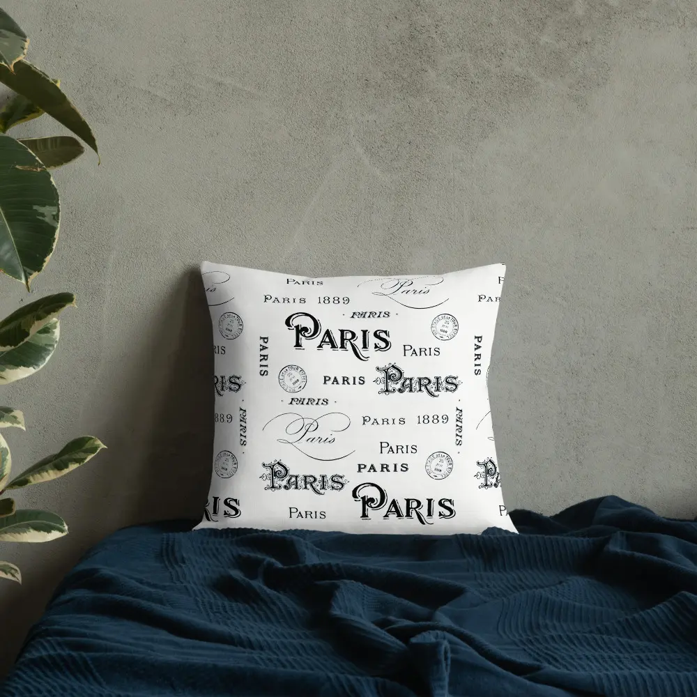"Calligraphie" Premium Accent Pillow