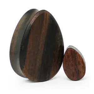 Areng Wood Teardrop Plugs