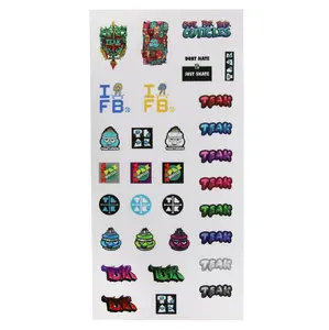 Teak Mini Stickers Sheet - Classic Edition - 31 Premium Glossy Mini Stickers