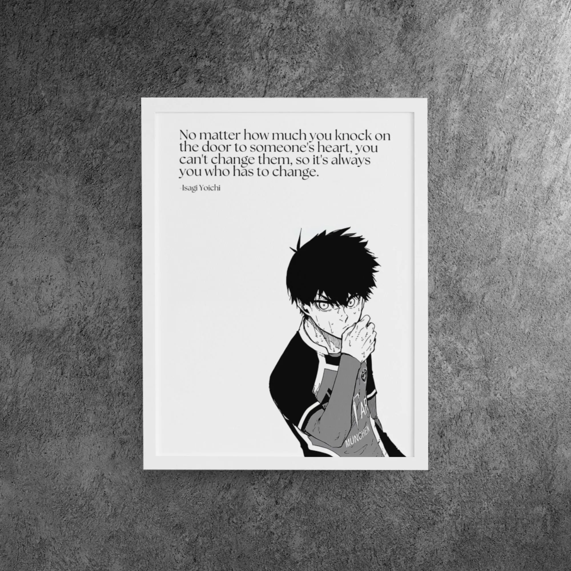 Blue Lock Poster, Isagi Yoichi Poster, Anime Wall Art, Blue Lock Art Print, Isagi Yoichi Art, Blue Lock Decor, Manga Panel, Blue Lock Art