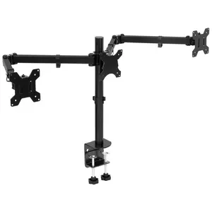 Full Motion Triple Monitor Desk Mount | 24" to 32" Monitors Full Motion Triple Monitor Desk Mount | 24" to 32" Monitors