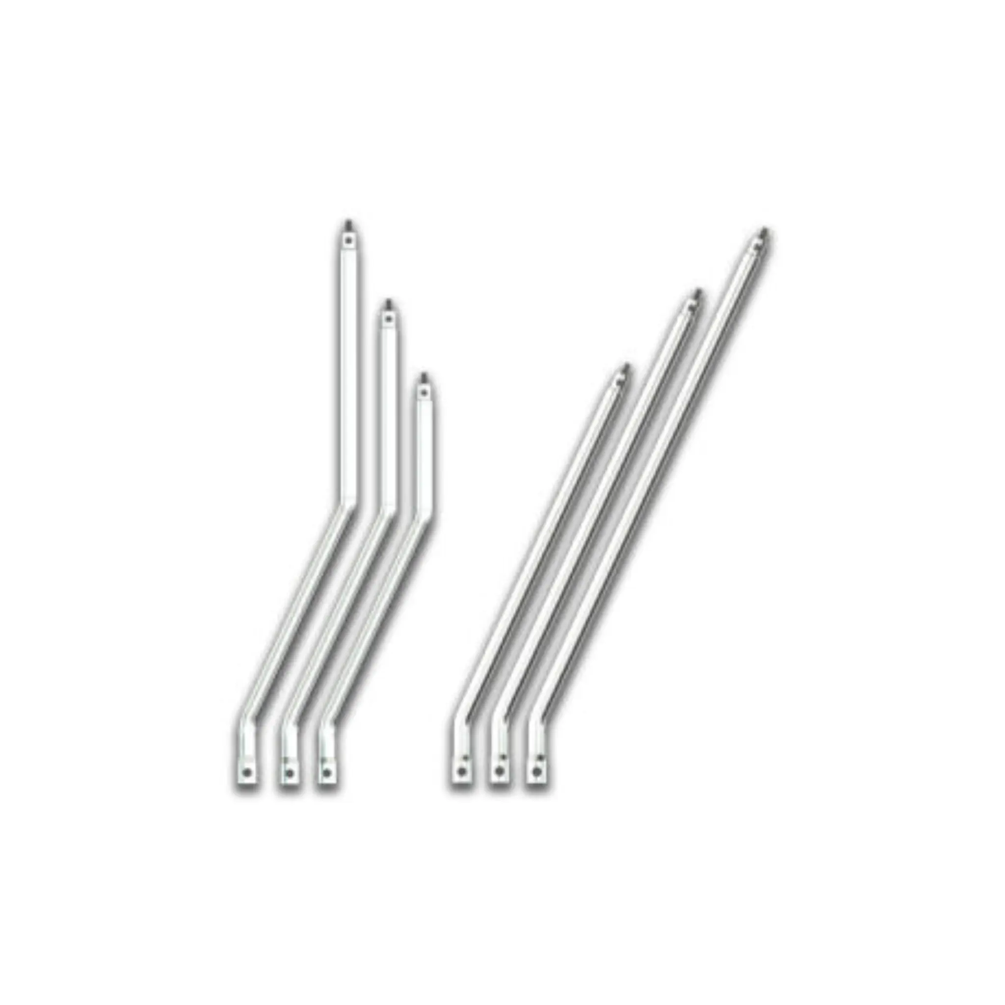 RoadWorks Stainless Steel Car Gear Shifters, Kenworth Compatible, 42 in Double Bend, Ergonomic Design, Mirror Polished Automotive Interior Accessory