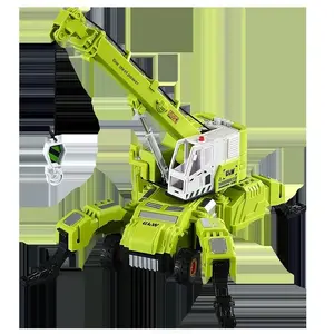 Kids Construction Vehicle Toy Set - ABS Plastic Inertia Excavator, 360-Degree Rotating Crane, Transforming Car, Manual Push Forklift - Battery-Free Play Toys for 2-6 Year Old Boys Gift Transformable