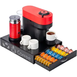 for  Pod Holder Coffee Pod Drawer for Vertuo Pod Organizer Graffiti Style Large Capacity Fits  Size Vertuo Pods