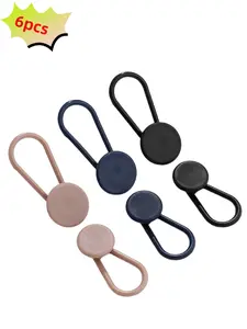 Adjustable Waist Extender Buckle Set, 6-12 Pieces, No Sewing Required, Detachable Buttons, Denim Belt Extension, Elastic Closure