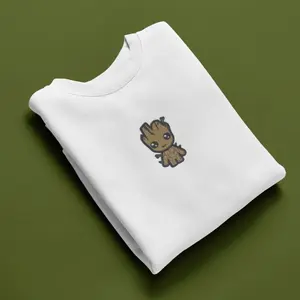 Baby Groot Embroidered Sweatshirt