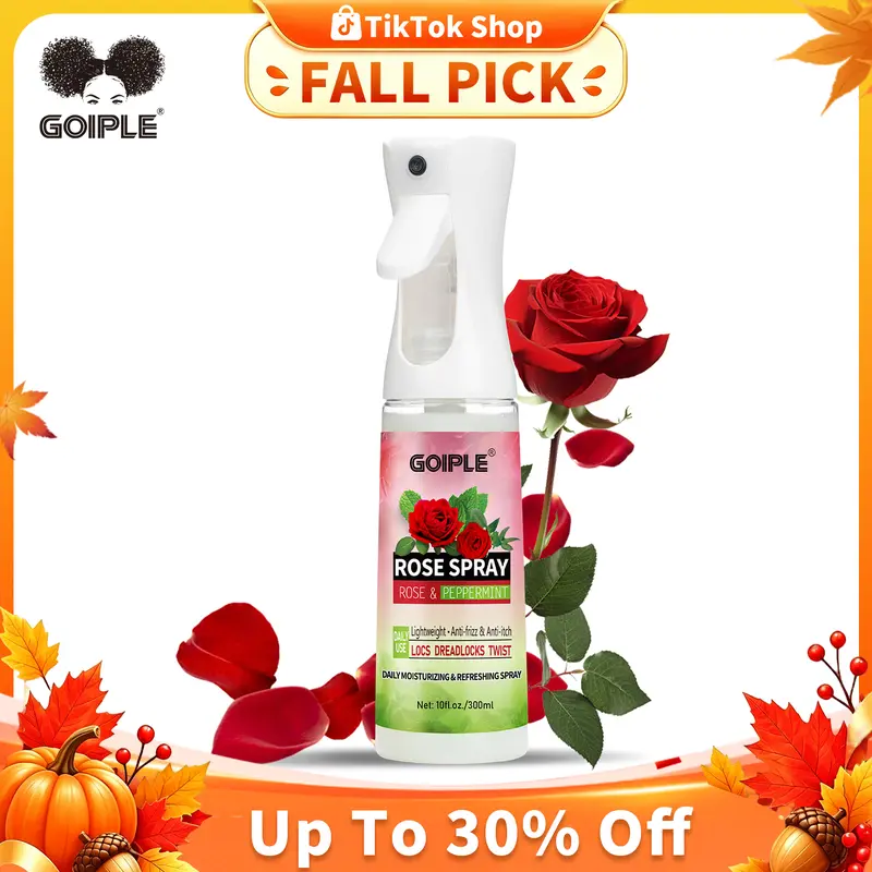 Rose Water Spray for Hair and Locs Scalp Moisturizer Refreshing Dreadlock Spray Hydrating Nourishes Prevents Dry Scalp Daily Use Moisture Hydrate