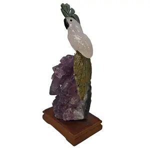 Parrot carvings and ornaments