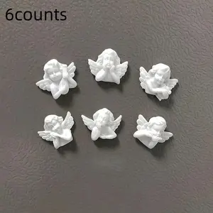 Set of 6 Cute Angels Figures for Home, Kitchen and Office, Adorable Whiteboard and Dishwasher Decorations, Perfect Christmas Gift and Party Favor