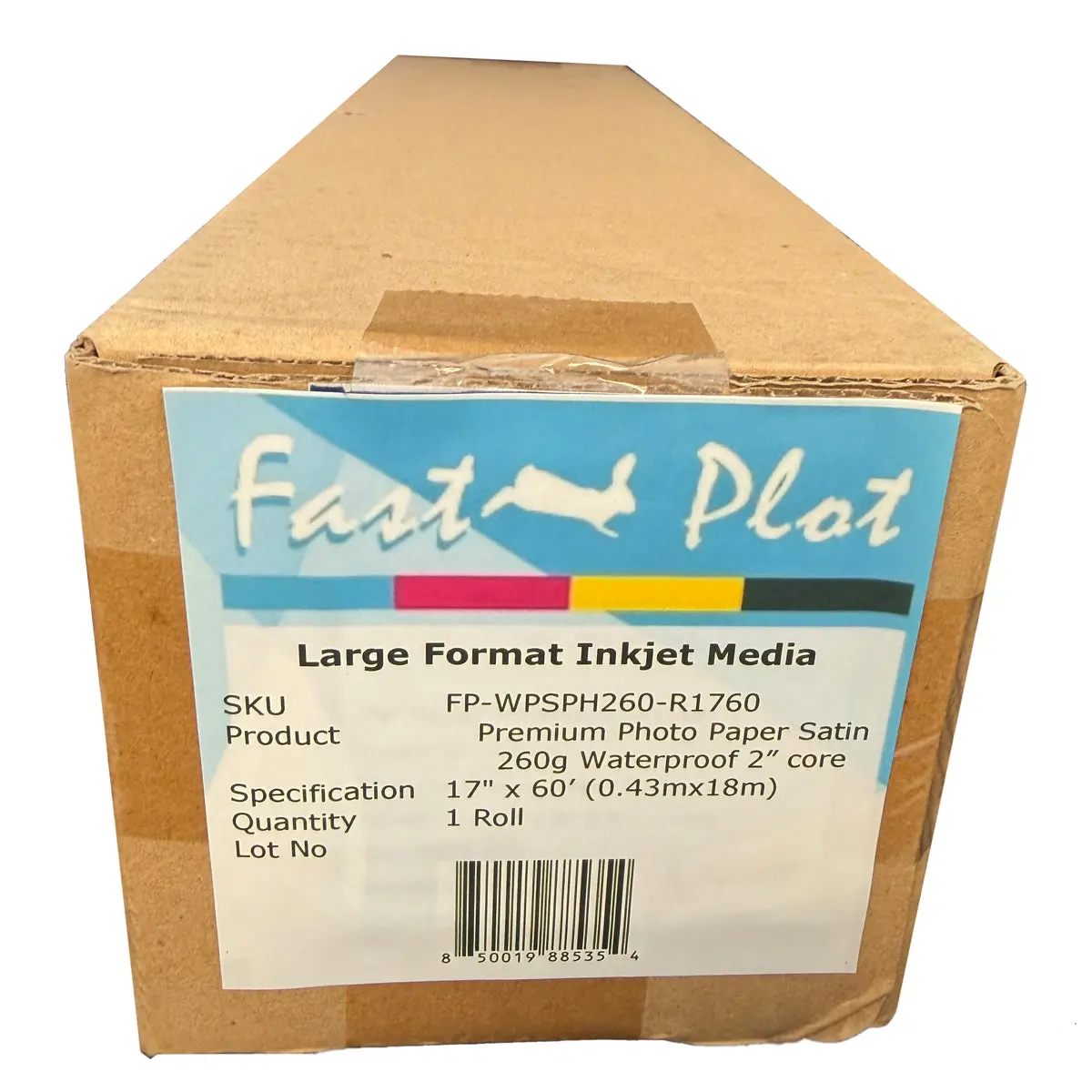 Premium Photo Paper Satin 260g Waterproof 2” core Roll 17” x 60’