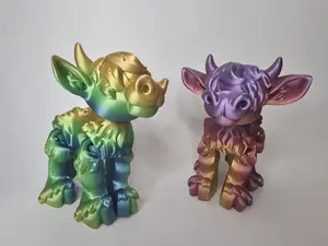 Large Highland Cow Figurine - Realistic Details and Playful Spirit for Home Decor