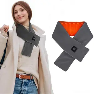 Electric Heating Blanket Scarf,  3-gear Temperature Adjustment Winter Warmer Artifact for Men & Women. Needs to be plugged in for continuous heating and does not come with an energy storage power supply