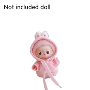 Hooded Sweatshirt Set for Bubu Dolls, Doll Clothes Set, 10cm Hoodie, Cute and Comfortable, Perfect Gift for Kids,Perfect romantic gifts for doll lovers&collectors,Not included doll .