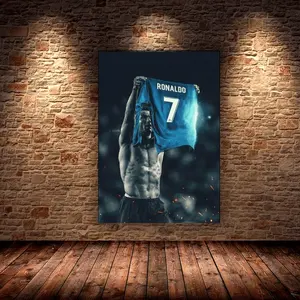 Football Cristiano Ronaldo Poster Canvas Wall Art Home Decor (No Frame) size 11x17 16x24 24x36