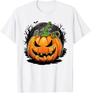 Jack O Lantern Scary Carved Pumpkin Face Halloween Costume T-Shirt - 62B0DFVVKZ54