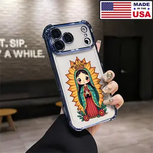 Virgen de Guadalupe Mexican Catholic Aesthetic Design Pattern Casing For iPhone 17 16 15 14 13 12 Samsung 22 23 24 25 Plus Pro Max Ultra Soft Silicon TPU Shockproof Protector Vintage Unique Fashion Mobile Phone Case
