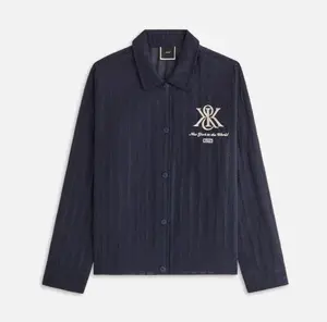 Kith Women's Kieran Crest Navy Coaches Jacket Size Large
