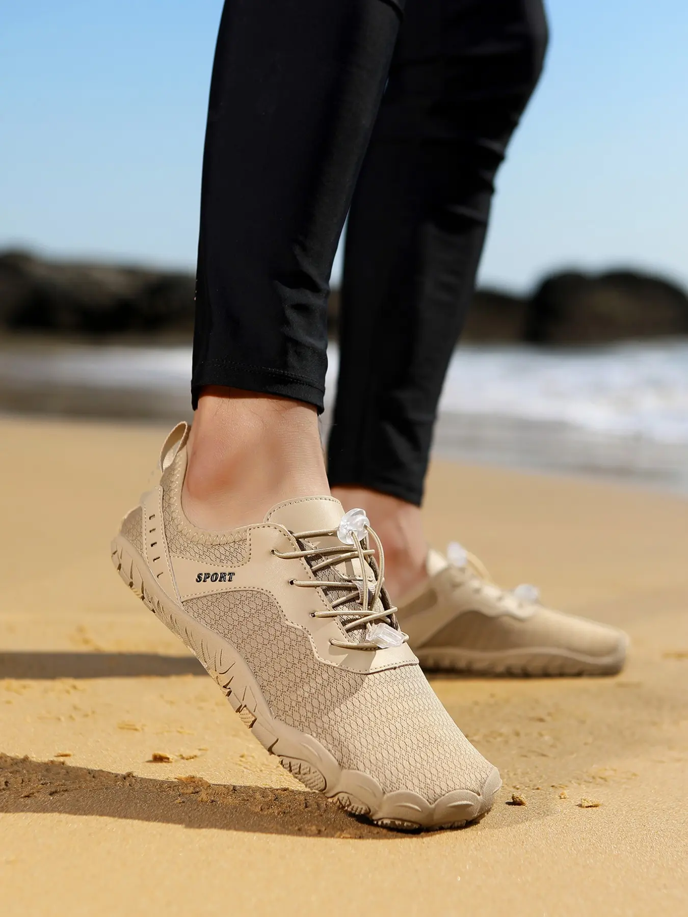 Women's River Trekking Shoes, Mesh Fabric Upper, Rubber Sole, Breathable, Sporty Style, All Seasons, Beach & Water Sports, Hiking Water Shoes, Breathable Outdoor Shoes, Breathable Outdoor Footwear