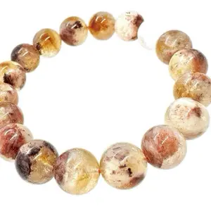 Urban Rutile’s Citrine and Fire Quartz beaded bracelet