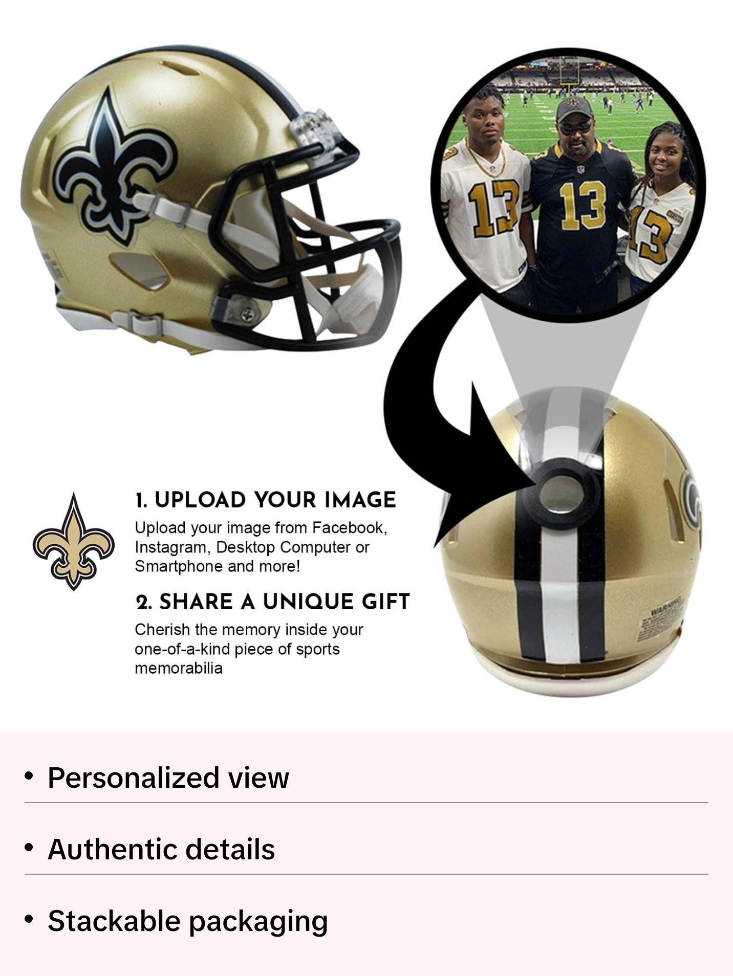 New Orleans Saints NFL Mini Helmet - Picture Inside