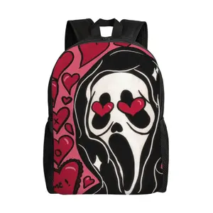 17 Inch Scream Backpack Cute Lightweight Scream 5 Laptop Backpack Casual travel Daypack Scream 6 stuff for friends, colleagues, family