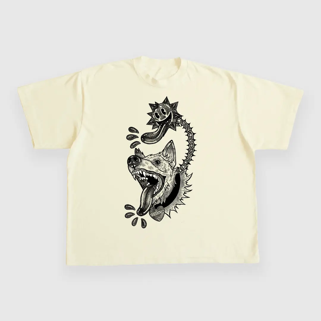 IDIOT CUSTOM PRINTED T-SHIRT IDIOT CUSTOM PRINTED T-SHIRT