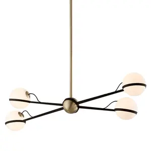 Ace Linear Chandelier - Modern Minimalist Design with Frosted Shades