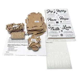 Crafts & Sewing Aladine Holiday Woodmaker Card and Decor Kit - 57 pieces