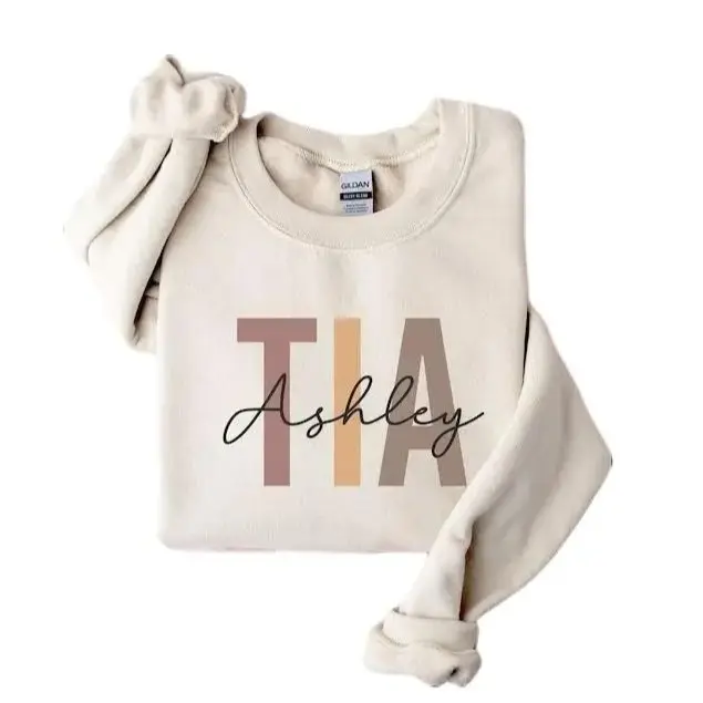Personalized Tia Sweatshirt | New Tia Gift | Baby Announcement | Gift For Aunt | Mothers Day Gift | Tia Sweatshirt | Custom Tia Gift