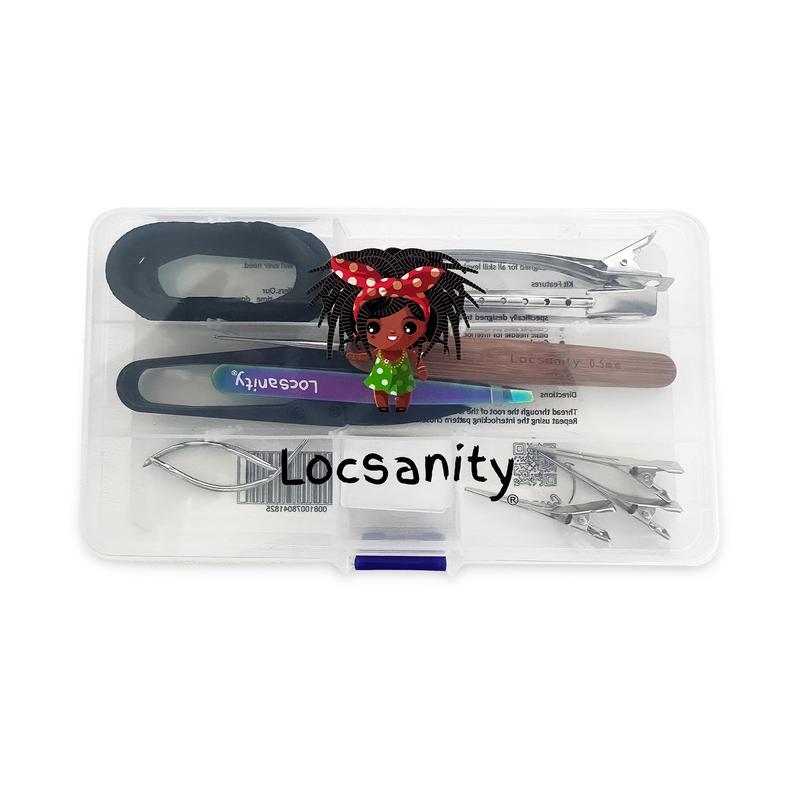 Locsanity Curved Interlocking Microlock Sisterlock Dreads Set Tool Loc Dreadlock Maintenance 2 Sizes Adjustable Haircare