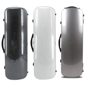 4/4 Violin Case Mixed Carbon fiber Lightweight Durable Hard shell Brand New Oblong Box music sheet bag Strong portable