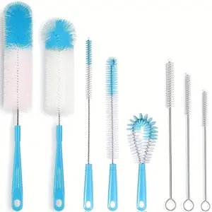 Kitchen Cleaning Brush Set, Including Bottle Brush, Straw Brush, Cup Brush, Kitchen Cleaning Tool, Household Cleaning Tool