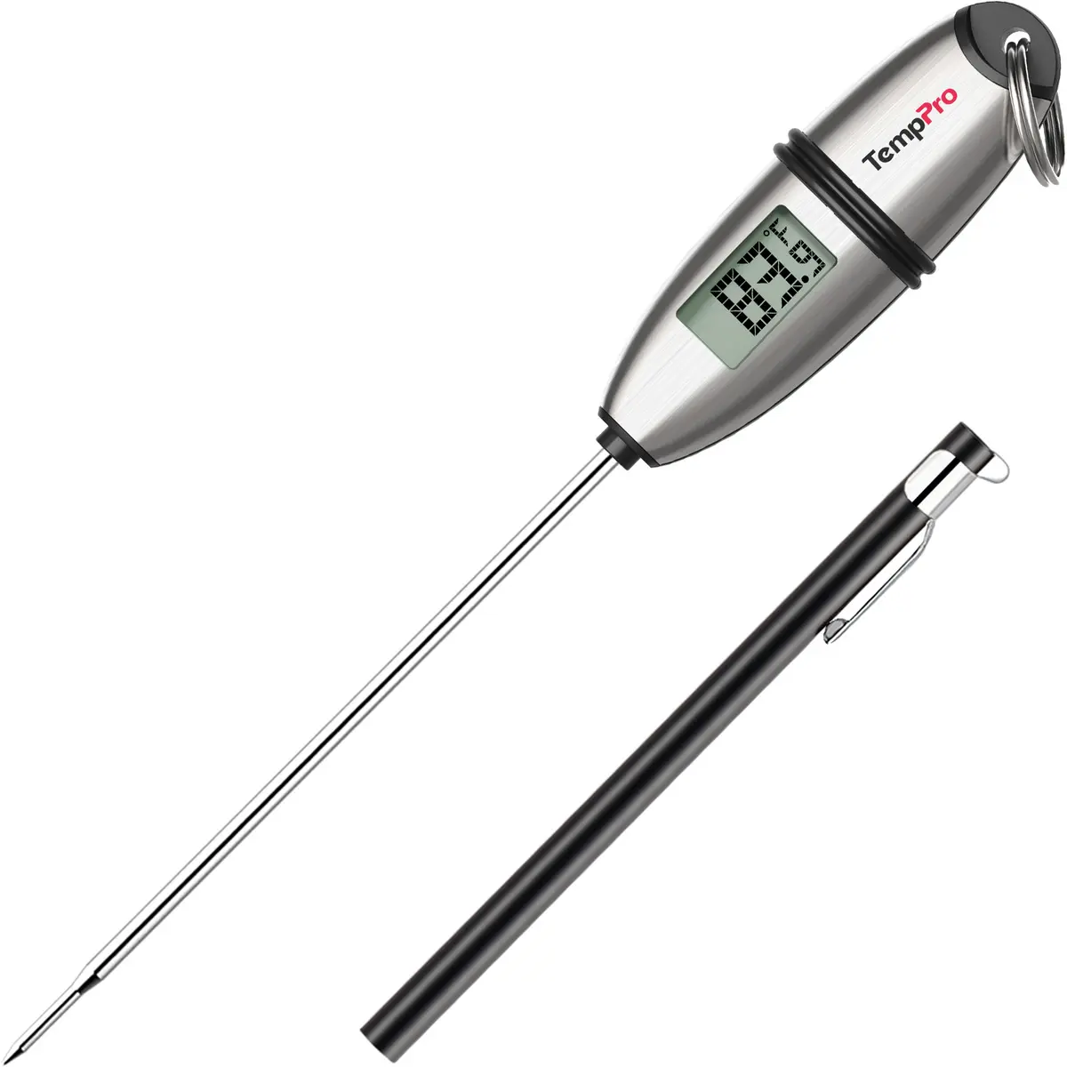 TempPro TP02S Digital Food Thermometer with Super Long Probe for Cooking, Baking, Sourdough, Meat, BBQ, Candy(TP02S) TempPro TP02S Digital Food Thermometer with Super Long Probe for Cooking, Baking, Sourdough, Meat, BBQ, Candy(TP02S)