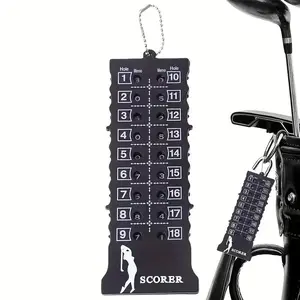 18-hole Golf Score Counter with Keychain, Portable Golf Scorekeeper, Durable Golf Accessories for Men & Women, Golf Gift
