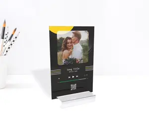 Personalised Song Plaque Playlist Streaming Boyfriend Girlfriend Valentines Music Love Birthday Wedding Christmas Frame Art Decoration