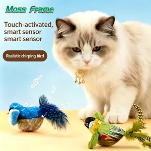 Squeaky Bird Cat Wand — Realistic, Durable, and Self-Entertaining Toy for Kittens-Indoor Recreational Equipment