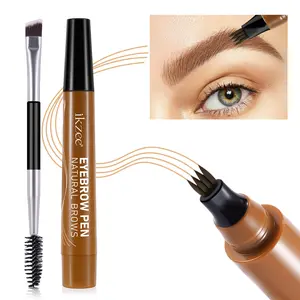 Ikzee Multifunctional 4-In-1 Eyebrow Pen 2ML, Waterproof Long-Lasting Natural Brow Makeup, Easy to Use for Beginners, Friday Sale