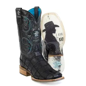 Women's Tin Haul "Checker'd" Square Toe Boot