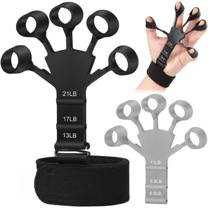 Finger Workout Trainer Guitar Finger Exerciser 6 Resistant Levels Recovery Physical Tools Hand Strengthener for Patient