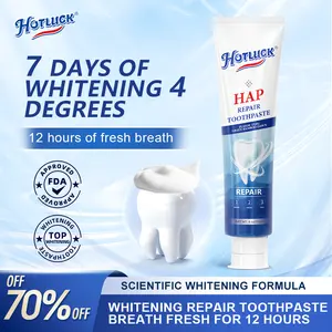 Hotluck Fluoride-Free Hydroxyapatite Toothpaste – Whitens, Controls Plaque, Prevents Cavities