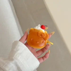 1 piece of Hello Kitty shaped earphone case, durable silicone earphone case with anti drop function, Apple wireless Bluetooth earphone case, suitable for AirPods 1/2/3/4/pro/pro 2/pro 3