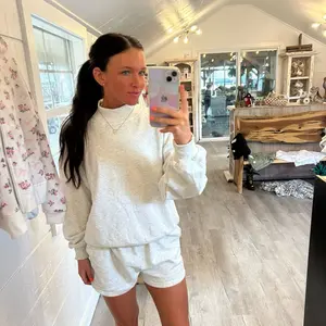 LIGHT GREY MOCK NECK SET