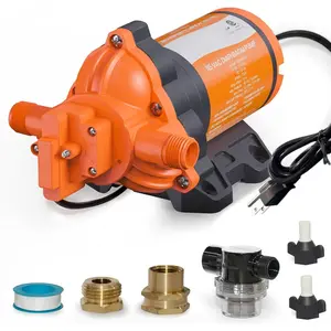Diaphragm Water Pump, 115V, 3.3 GPM, 50 PSI, Self-Priming 10FT, Self-Diagnosis & Dry-Run Protection, Built-In  , Water  Booster Pump for  Use