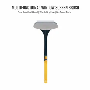 Screen cleaning brush two-in-one multi-function, cleaning screen window free of dismantling and washing, double-sided cleaning glass scraping screen window brush