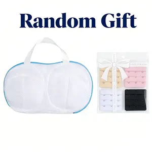 【SereneFit  RandomGifts】Bra laundry bag & 4PCS Bra Extenders 3 Hook, Bra Strap Extender, Bra Extension Strap for Women Plus Size