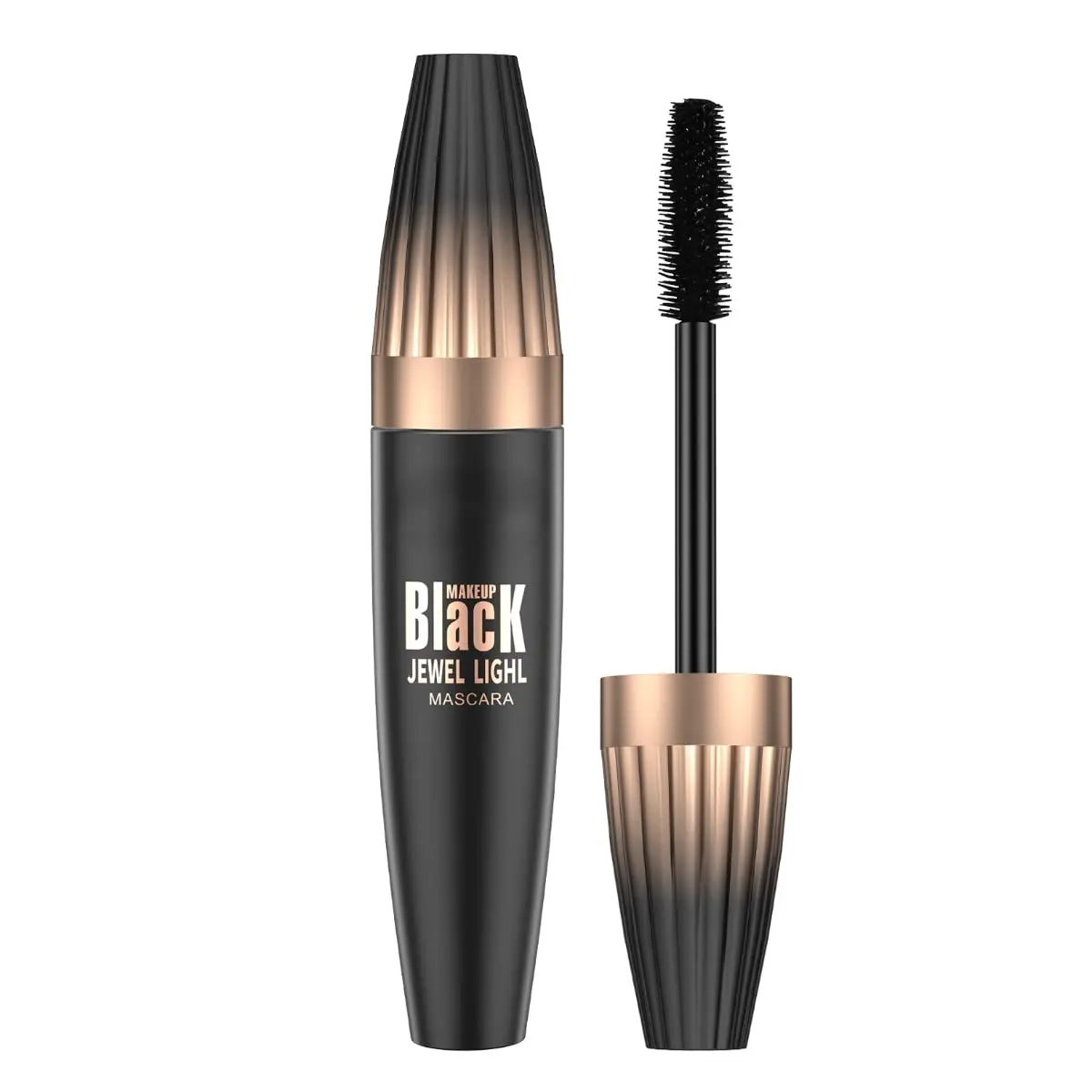 4D Silk Fiber Black Mascara - Makeup Products, Lengthening, Volumizing, Lash Plumping, Long-Lasting, Waterproof, Smudge-Proof, Alcohol-Free Dry Formula, Easy Removal, Natural Look - Beauty & Personal Care Cosmetic Single Item