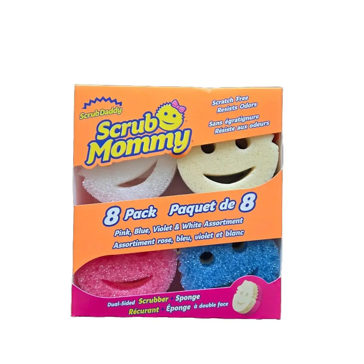 Scrub Daddy Variety Pack Scrubber Sponges, 8-Count Kitchen Cleaning Home Care Sponges