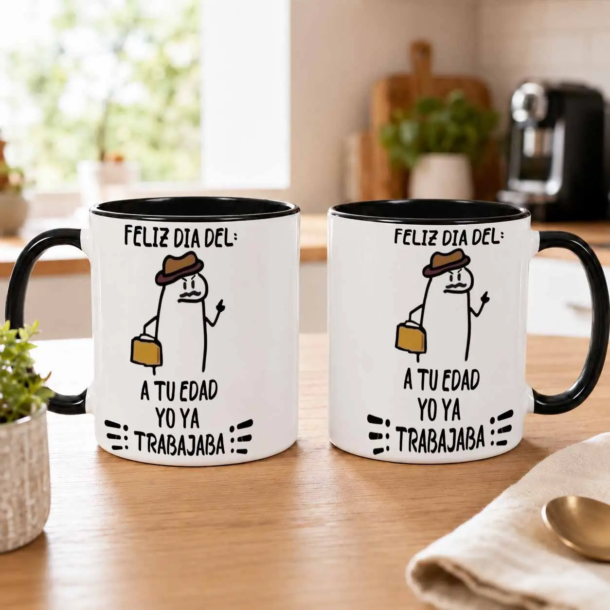 Funny Boss Meme Cartoon Ceramic Mug (11oz/15oz) - Premium Sarcastic Workaholic Print, Round Handle, Dishwasher Safe, Microwave Durable Kitchenware Drinkware, Office Gift Idea for Coworkers