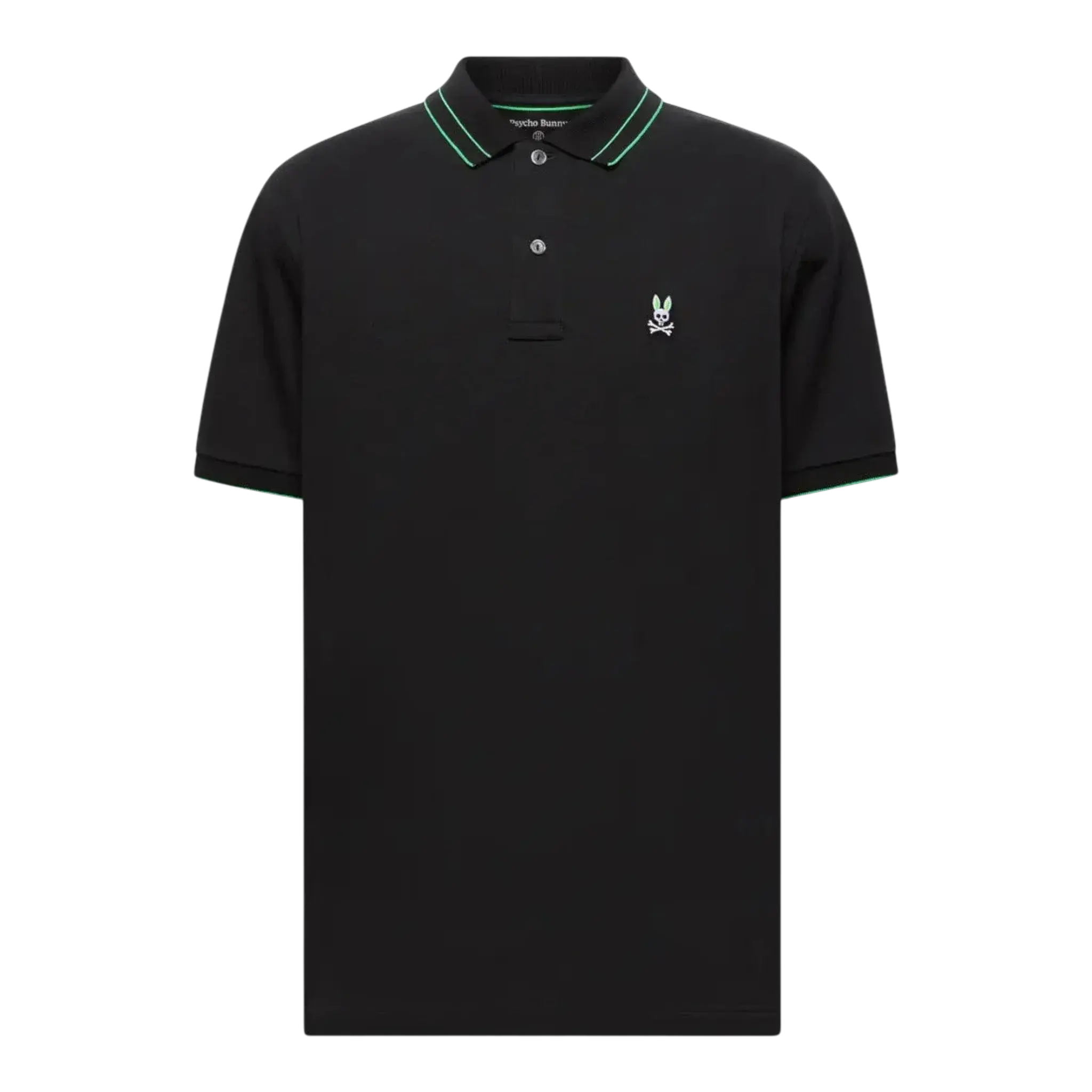 Psycho Bunny Rex Performance Pique Polo in Black | Men's
